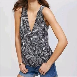 LOFT Paisley Tank Top